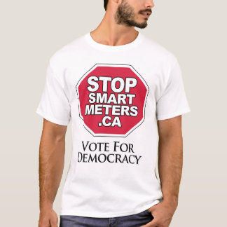 T-shirt Vote pour la démocratie - arrêtez les mètres