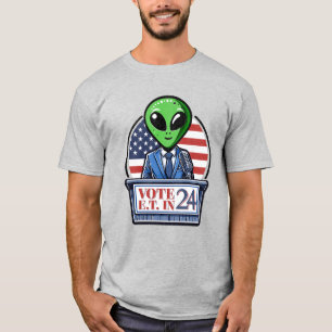 T-shirt Vote pour l'E.T. en 2024 Alien OVNI