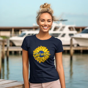 T-shirt Vote Pour Notre Future Élection Europe Tournesol