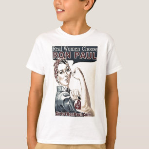 T-shirt Vote Ron Paul de vraies femmes