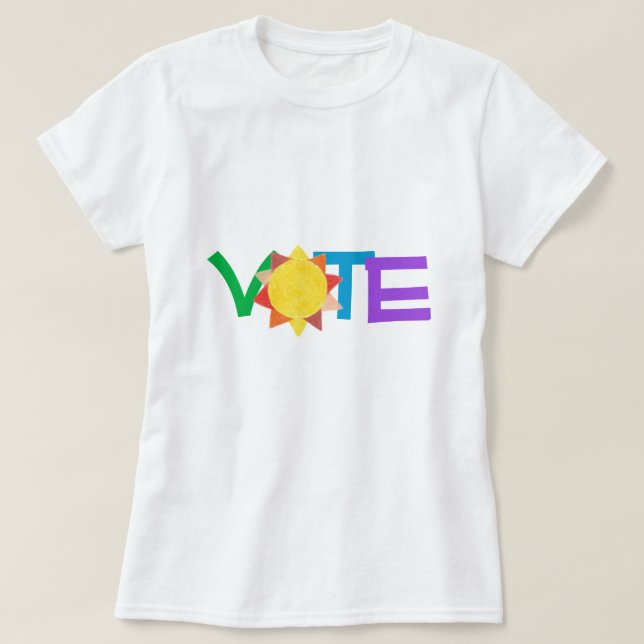 T-shirt Vote Shirt Sun GOTV (Design devant)