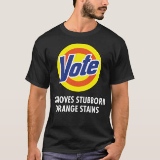 T-shirt Vote supprime les taches d'orange têtu drôle Anti-