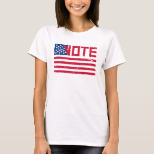 T-shirt Vote With Vote with US Flag (Votez avec le drapeau