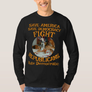 T-SHIRT VOTE ZL X1 KP ÉLECTION PARTI DÉMOCRATE COÛT T
