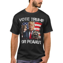 Voter Trump pour l'arachide Le trump de l'écureuil