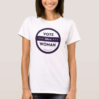 T-shirt Votez comme une femme à la ronde de jeunes