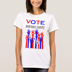 T-shirt Votez ! Ta voix compte !