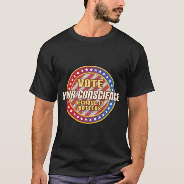 T-shirt Votez Votre Conscience Parce Que Ça Compte (Indy) (Devant)