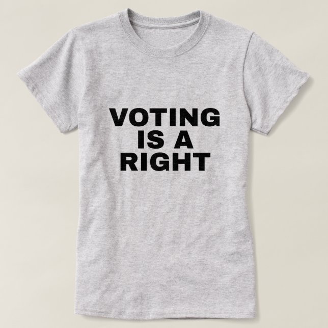 T-shirt Voting is a Right 24th Amendment Two-Sided (Design devant)