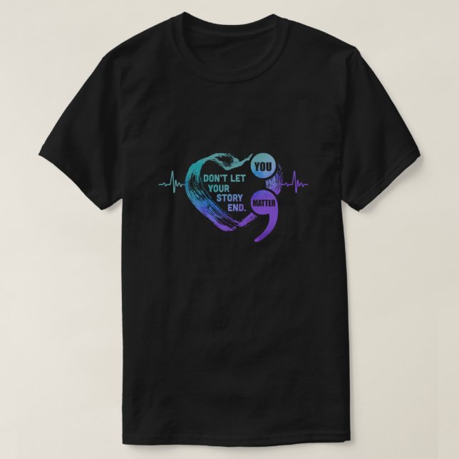T-shirt Votre affaire ne doit pas empêcher votre histoire  (Design devant)