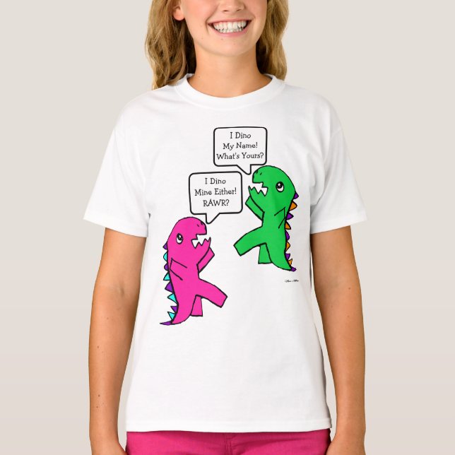 T-shirt Votre conversation sur les dinosaures de texte amu (Devant)