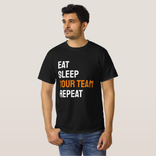 T-shirt Votre Équipe Votre Chemise Custom Sports Tee