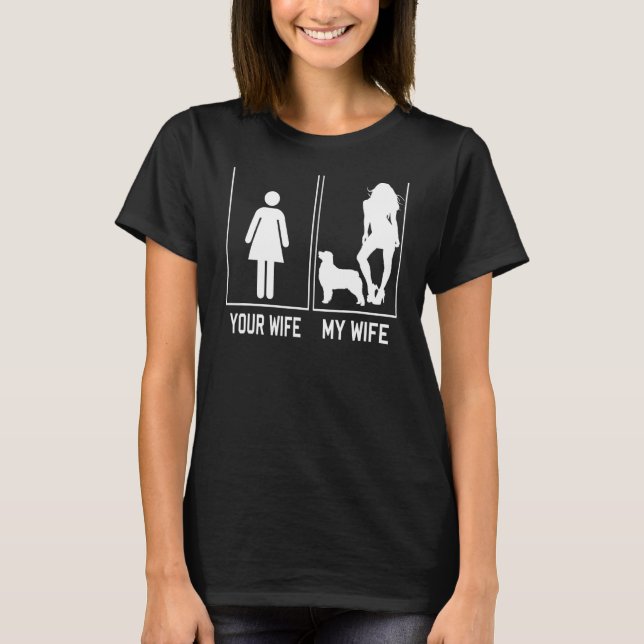 T-shirt Votre Femme Ma Femme Berger Australien Pour Mari (Devant)