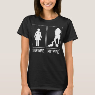 T-shirt Votre Femme Ma Femme Dachshund Drôle Drôle Pour Le