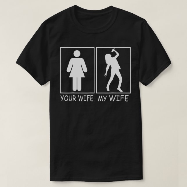 T-shirt Votre Femme Ma Femme Super Femme Chanteur Tee Pour (Design devant)