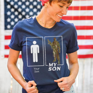 T-shirt Votre Fils Mon Fils Camo Soldat Amusant Famille Mi