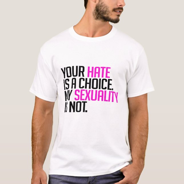 T-shirt Votre haine est un choix (Devant)