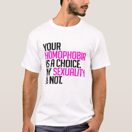 T-shirt Votre homophobie est un choix
