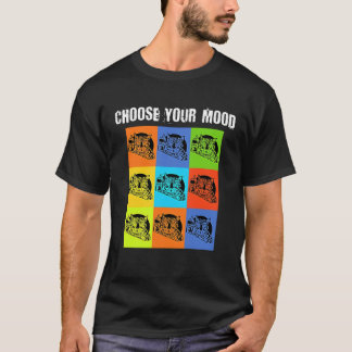 T-shirt Votre humeur à choisir Thème de chat grincheux i