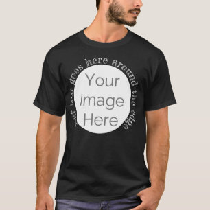 T-shirt votre image ici, photo personnalisée modifier text