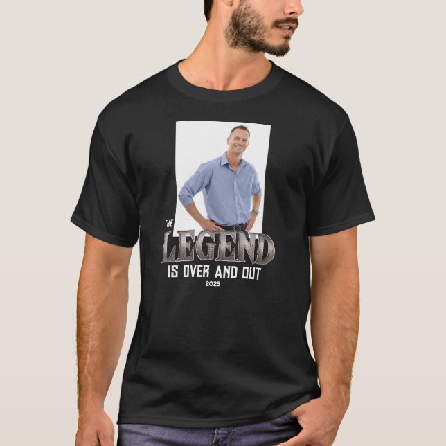 T-shirt Votre légende photo Retraite (Devant)