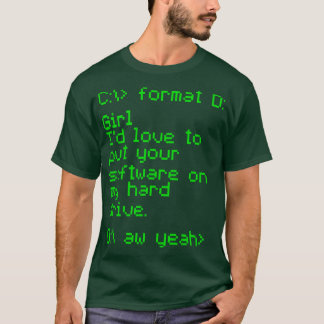 T-shirt Votre logiciel sur mon disque dur