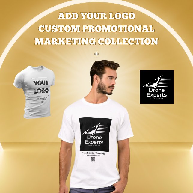 T-shirt Votre logo personnalisé marketing professionnel (Créateur téléchargé)
