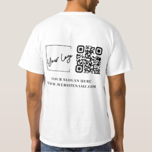 T-shirt Votre logo professionnel Qr Code personnalisé