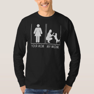 T-shirt Votre maman Ma maman Tee Maman Chien de Fils & Fil
