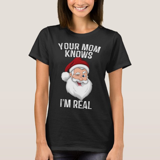 T-shirt Votre maman sait que je suis vraiment drôle Père N (Devant)