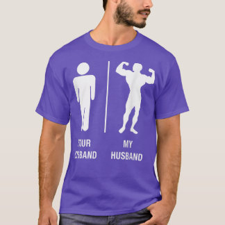 T-shirt Votre Mari Mon Mari Constructeur Corps Travailler 