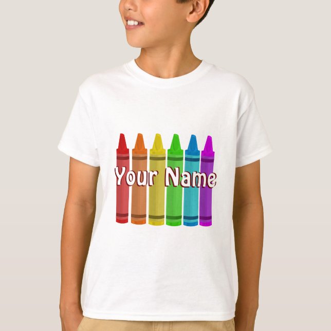 T-shirt Votre nom sur un modèle de chemise (Devant)