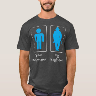 T-shirt Votre petit ami Mon petit ami pompier pompier pomp