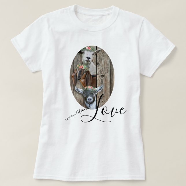 T-shirt Votre photo Amour inconditionnel (Design devant)