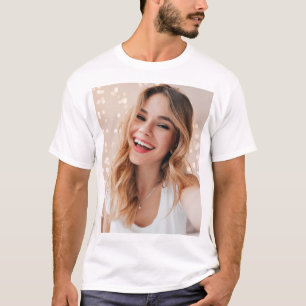T-shirt Votre photo de votre visage sur un personnage