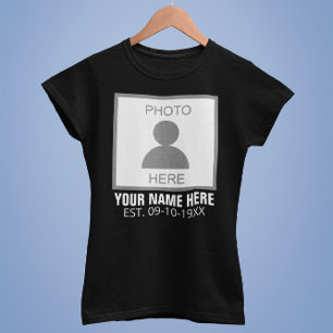T-shirt Votre photo ici Nom et âge