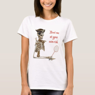 T-shirt Votre pirate de badminton de risque
