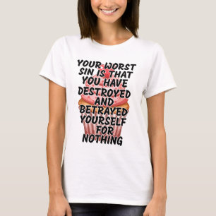 T-shirt Votre pire péché