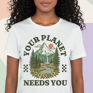 T-shirt Votre planète a besoin de vous