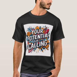 T-shirt Votre potentiel appelle – Couleurs Motivationnelle
