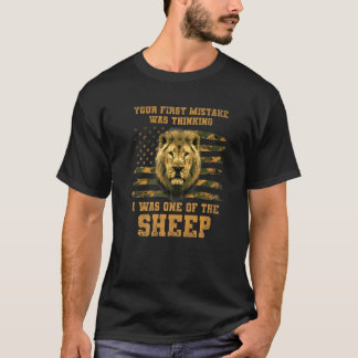 T-shirt Votre première erreur a été de penser que j'étais 