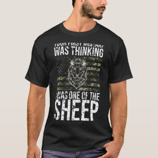 T-shirt Votre première erreur a été de penser que j'étais