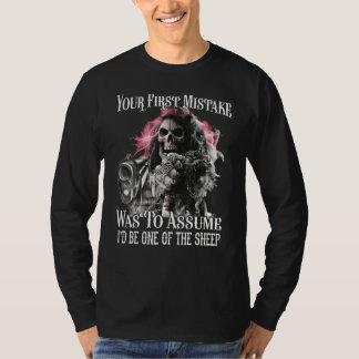 T-shirt Votre Première Erreur Était De Supposer Que Je Ser