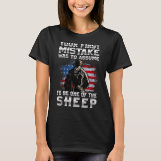 T-shirt Votre Première Erreur Était De Supposer Que Je Ser