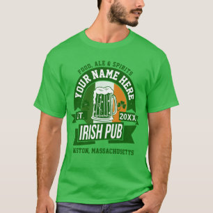 T-shirt Votre propre logo de pub irlandais Jour de la Sain