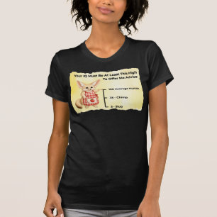 T-shirt Votre QI doit être au moins aussi élevé pour offri