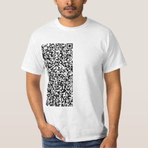 T-shirt Votre QR Code Scan Info Modern Personnalisé T-Shir