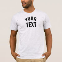 Votre Texte Mens Bella+Canvas Short Sleeve Ash Gre