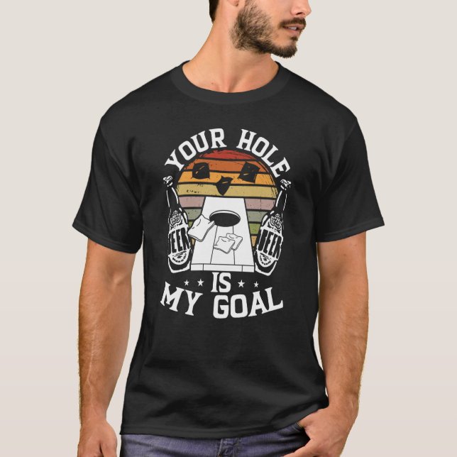 T-shirt Votre Trou Est Mon Objectif Arrière-Plan (Devant)