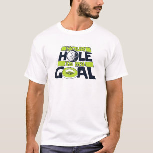 T-shirt Votre Trou Est Mon Objectif Joueur Pro Golfing Leg